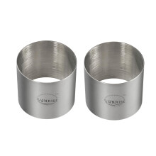 Sunrise pentru bucatarie pentru bucatarie Formeaza seturi de matri?e cu inel din o?el inoxidabil 3 """" x 2,75 """" (2)