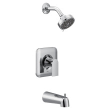 Moen Genta LX Chrome Posi-Temp Pressure Balancing Eco-Performance Modern Badtub Shower vandhane med brusehovedh?ndtag og badekar tud (ventil kr?v