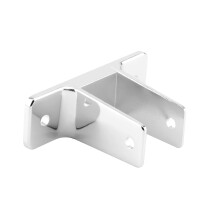 Prime-Line 656-6368 Two Ear Wall Bracket  For 1-1/4 In. Panels  Zinc Alloy  Chrome Plated (Single Pack)