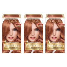 L'Oreal Paris Superior Preference Μόνιμο Χρώμα Μαλλιών, 7LA Φωτεινό Καστανό, Πακέτο 3