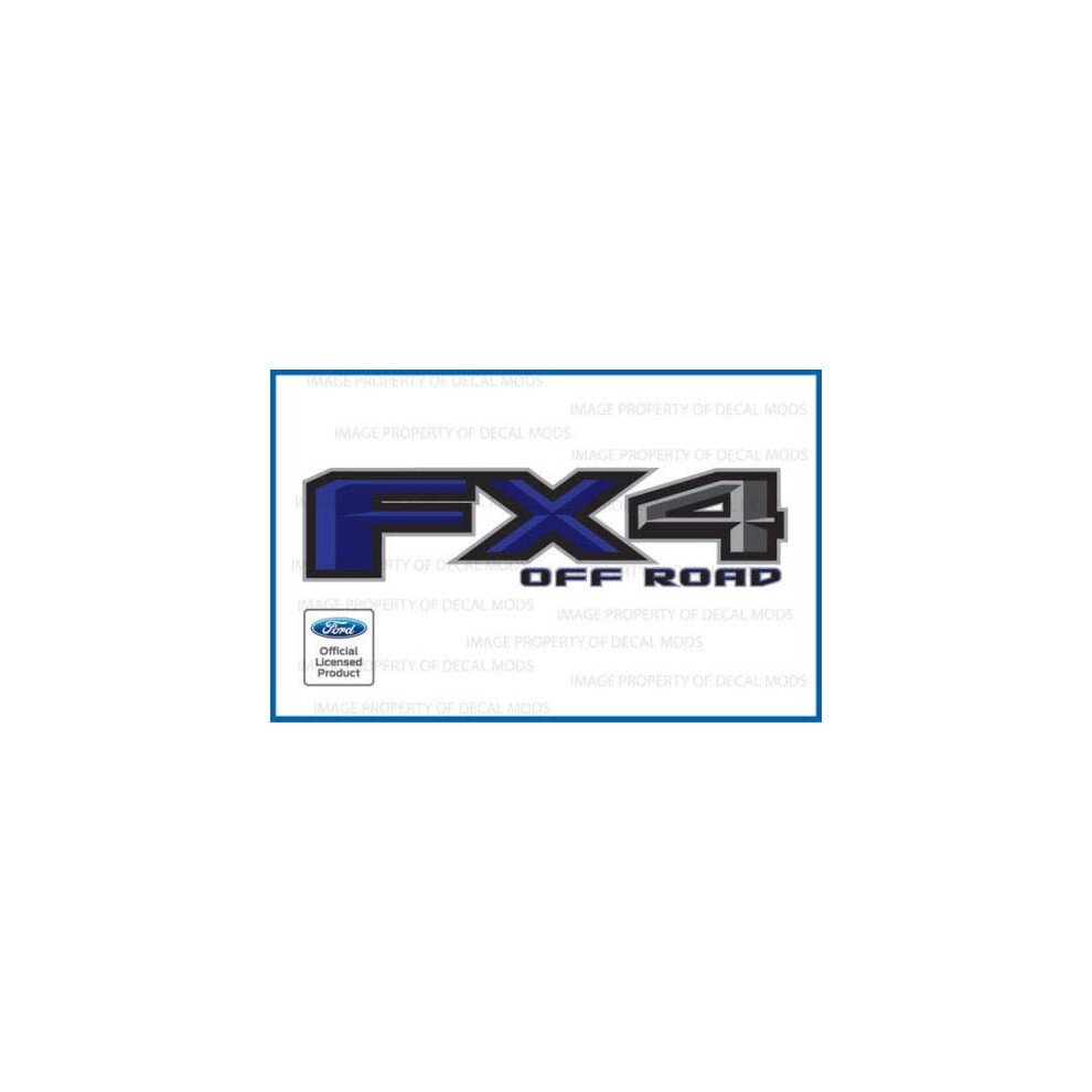Autocollant De Remplacement Pour D Calcomanie Tout-Terrain FX4 Decal Mods Pour Ford F150 2015-2020 Bleu Fblu Lot De 2-image