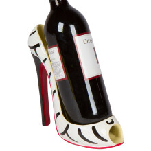 Hilarious Home 8"" x 7"" korkeakorkoinen viinipulloteline - tyylik s keskustelun aloittajan viiniteline (seepra)