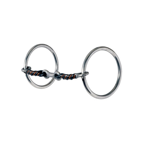 Reinsman 171 Μεσαία Χαλαρή Δαχτυλίδι Snaffle με 3-κομμάτι Γλυκό και Ξινό Dogbone; Στάδιο A