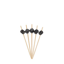 BambooMN 3.9"""" Decoratieve Dobbelstenen Party End Bamboe Cocktail Fruit Sandwic