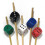 BambooMN 3.9" Διακοσμητικές Ζαριές Bamboo Cocktail Picks για Καταστάσεις και Γιορτές 2
