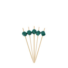 Bamboomn 3.9 """" Dekorativ terning Party End Bambus Cocktail Fruit Sandwich Picks Spede til taget h?jde for begivenheder Ferieres restauranter ell