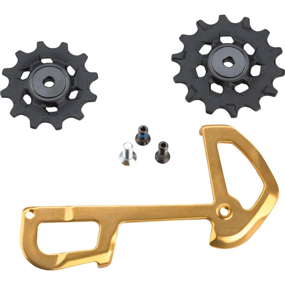 SRAM XX1 Eagle Ceramic Bearing Pulleys and Gold Inner Cage