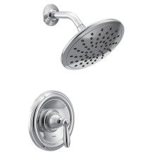 Moen Brantford krominen Posi-Temp -suihkun listasarja 8 tuuman Eco-Performance Rainshower -venttiilillä, vaaditaan T2252EP