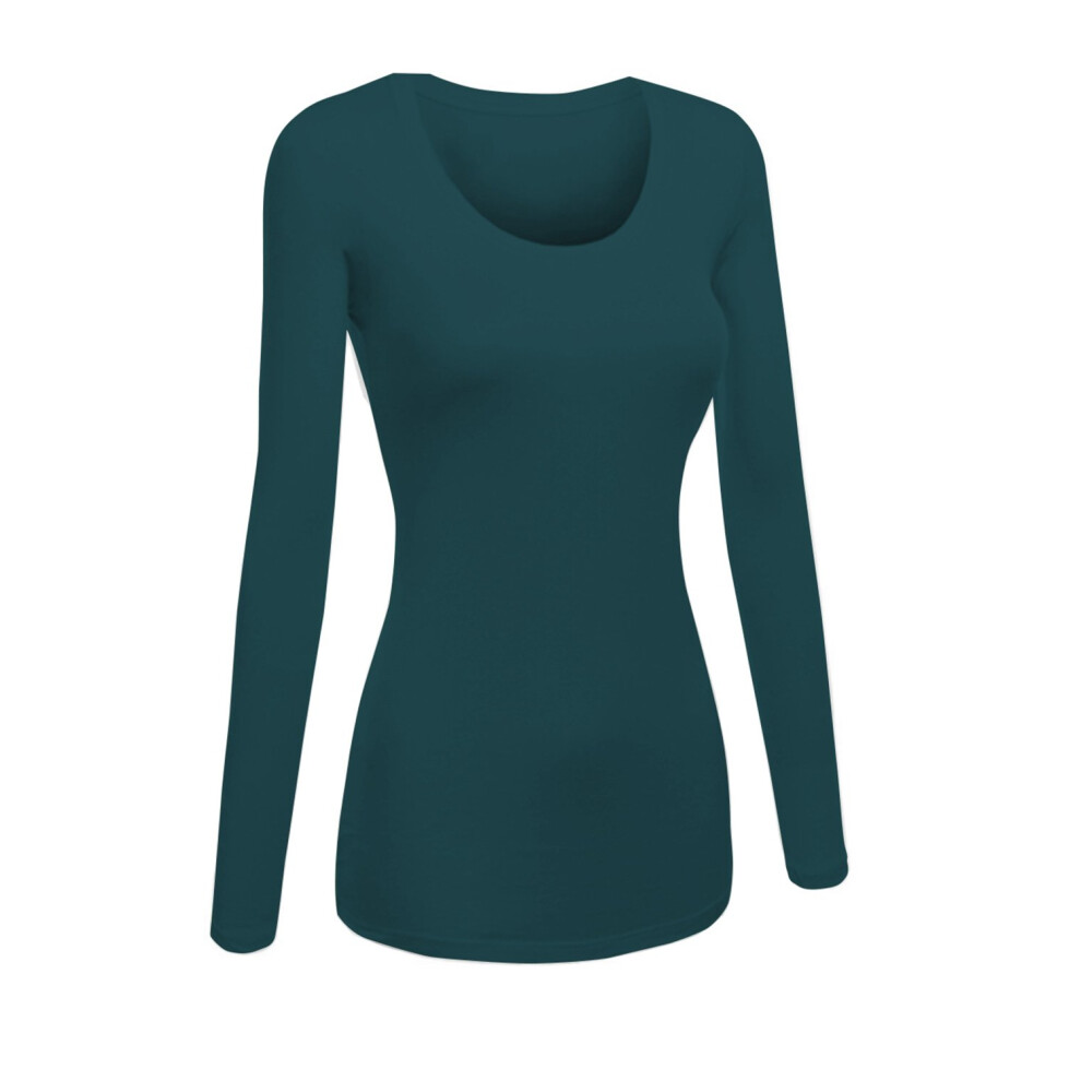 Emmalise Damen T-Shirt Mit Rundhalsausschnitt, Lang Rmelig, Junior Und Bergr E-image