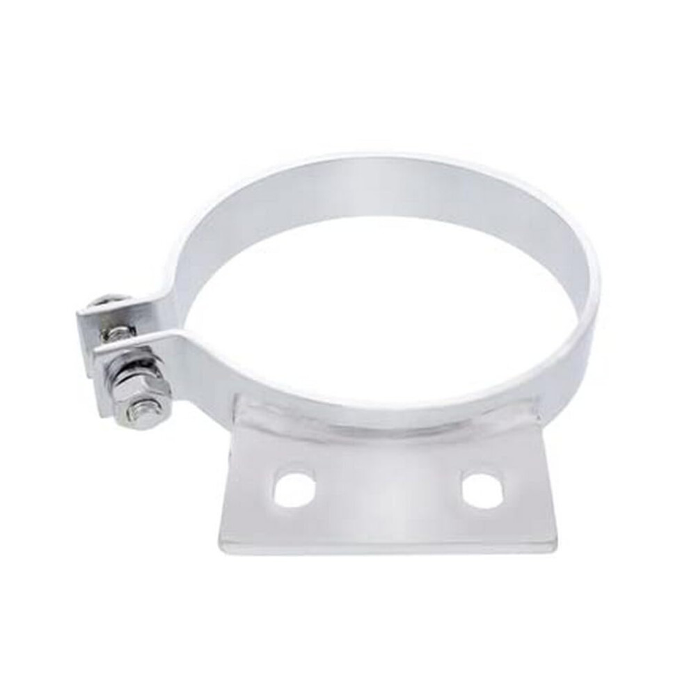 United Pacific 10295 - Exhaust Clamp - 6"" Peterbilt Chrome Exhaust Cl 710270102952
