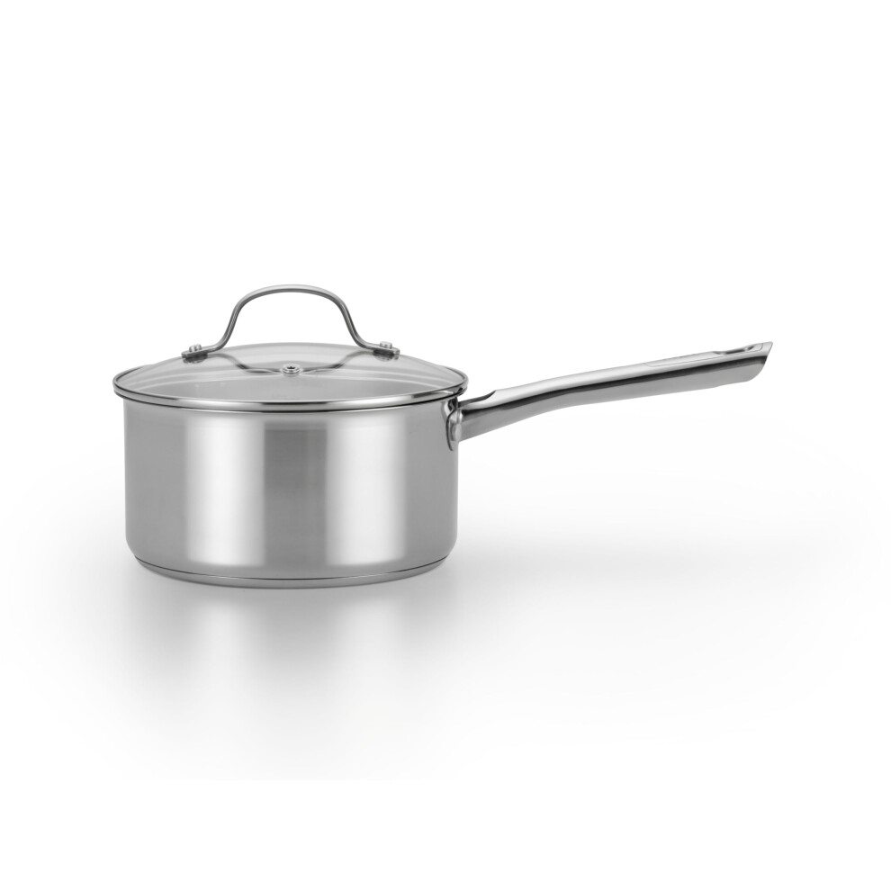 Casserole Sauce En Acier Inoxydable T-Fal E75824 Performa Allant Au Lave-Vaisselle Et Au Four, 3 Pintes, Argent-image