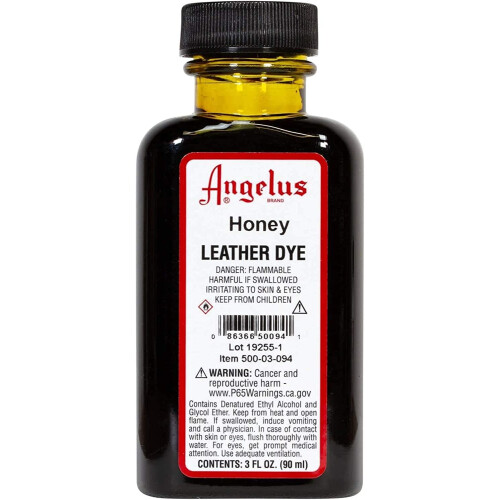Angelus Leather Dye  3 oz  Honey 33 Count
