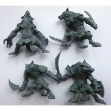 Fantasy Battles Werewolf Set 54 mm 1/32 - 4 Fantasy figurer tehnolog russiske leget?jssoldater