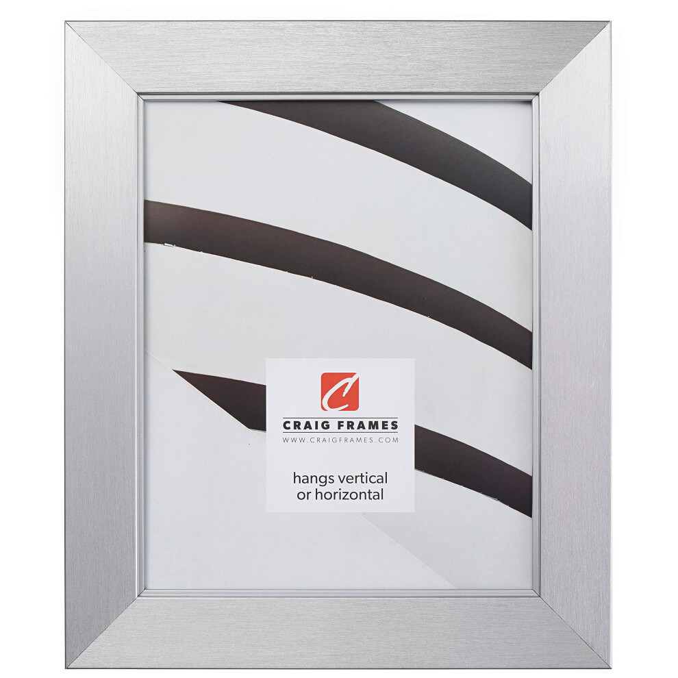 Craig Frames Silverado Moderner Bilderrahmen, Silberfarben, 21,5 X 27,9 Cm-image