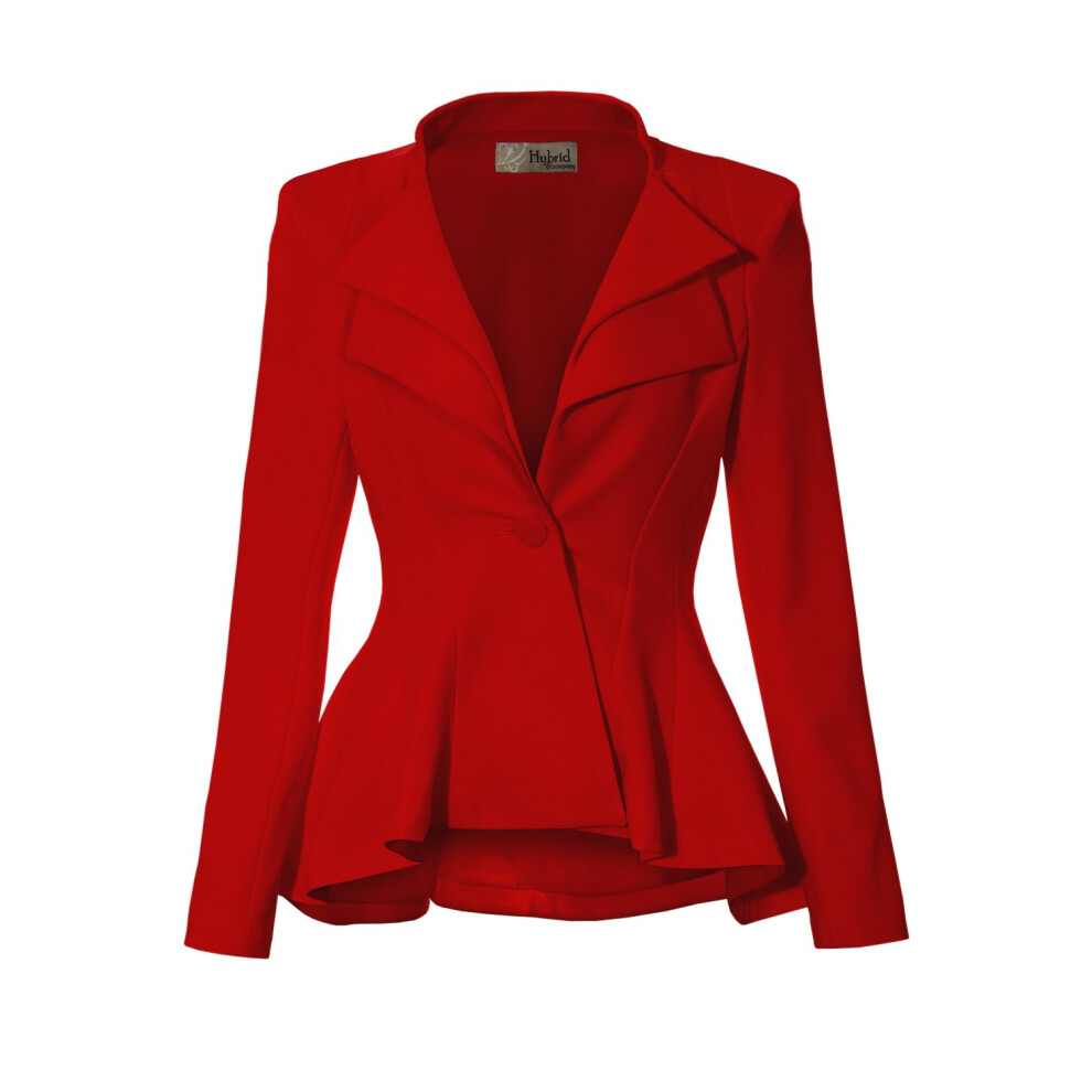 Blazer de bureau     double revers crant    pour femme JK43864 1073T ROUGE XLarge