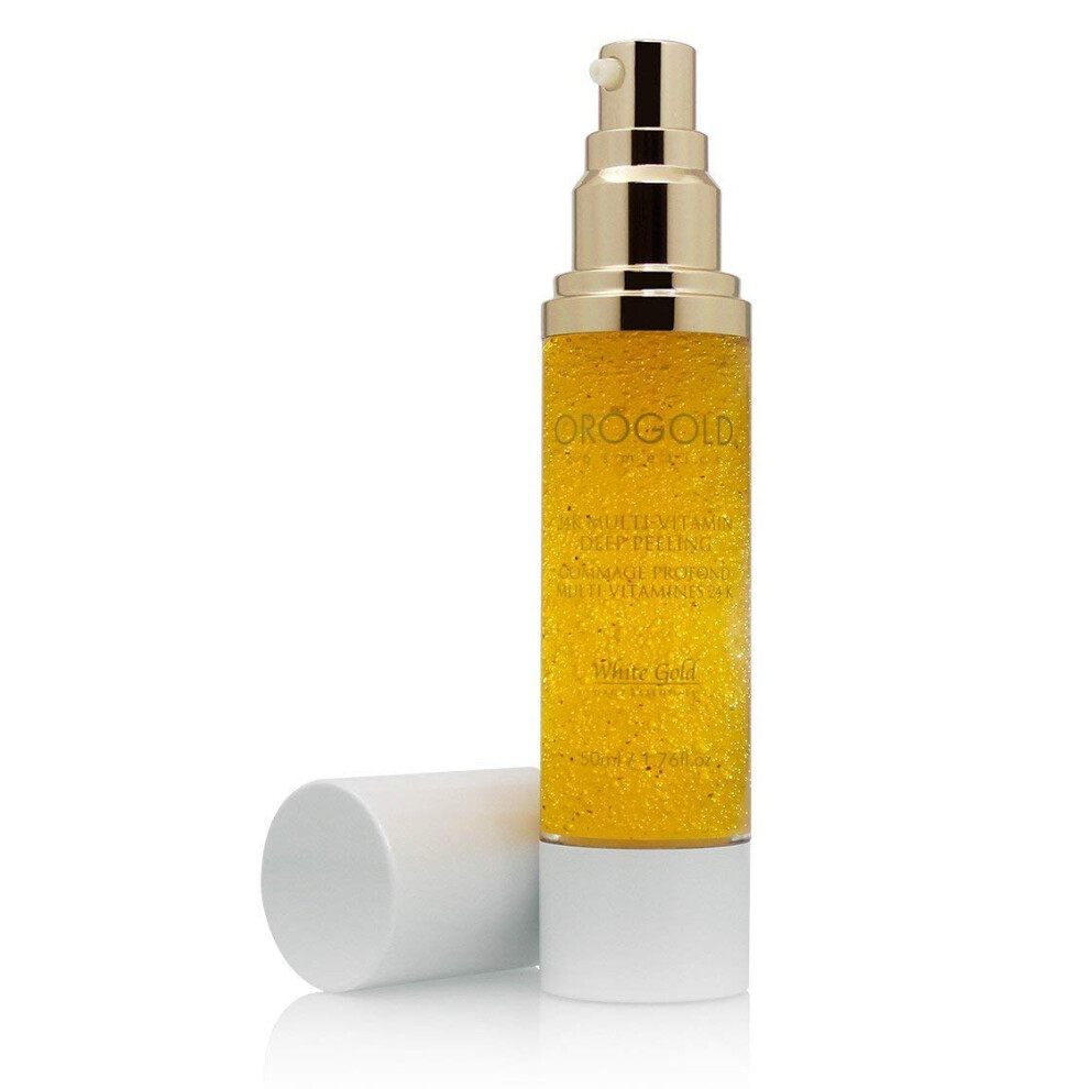 White Gold 24K Multi-Vitamin Deep Peeling Facial Exfoliator - 50 ml.  1.76 fl. oz.