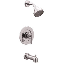 Moen Gibson Chrome Pressure Balancing Eco-Performance Modern Bathroom Tub and Shower Trim Featuring Single Function Shower Head Shower Han