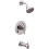 Moen Gibson Chrome Αντίβαρο Οικολογικής Απόδοσης Μπάνιου με Ντους και Λαβή 1