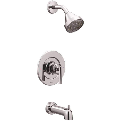 Moen Gibson Chrome Αντίβαρο Οικολογικής Απόδοσης Μπάνιου με Ντους και Λαβή
