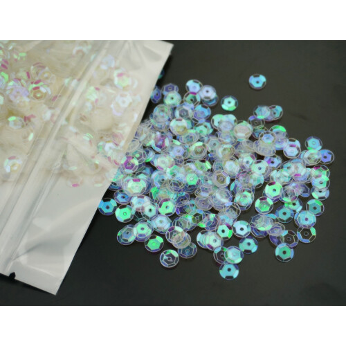 Bilipala Bulk Clear Sequins  Crystal Iridescent Spangles for DIY Craft 2