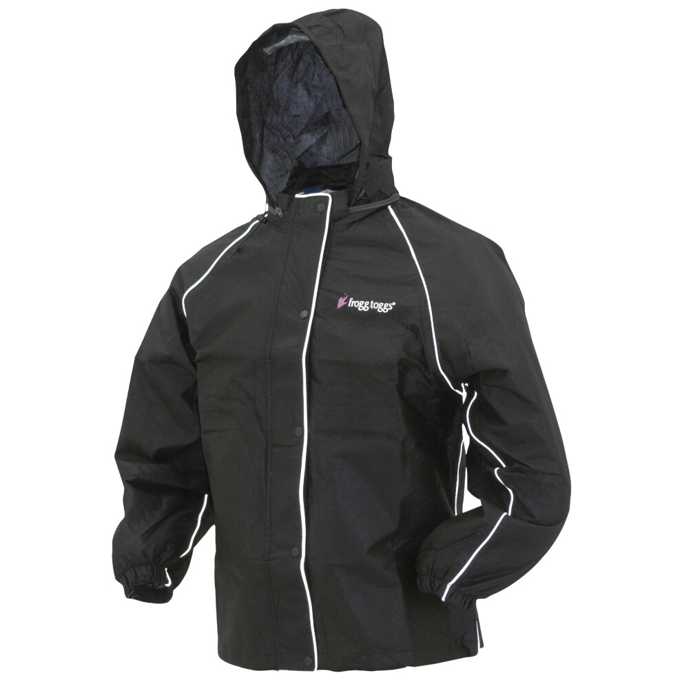 Veste r   fl   chissante Road Toad pour femme de Frogg Toggs, noire, grande taille
