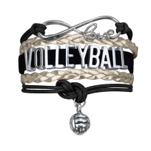 Volleyball Bracelet for Girls- Ideal Volleyball Gifts. Adjustable Char