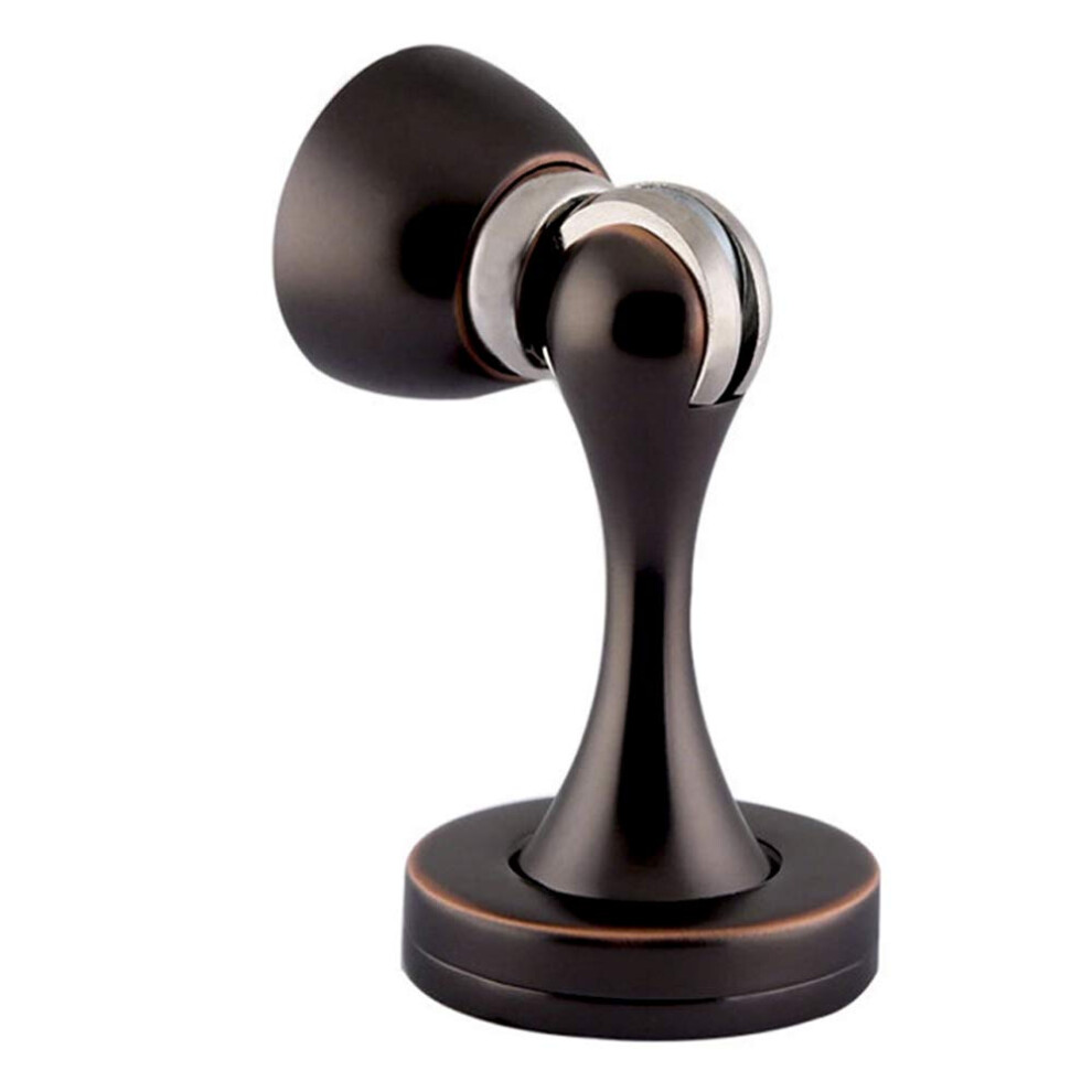Solid Mental Magnetic Door Stop  Wall Mounted  Oil Rubbed Bronze
