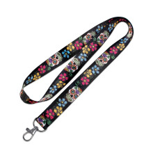 Lucky Line Lankard cu design cu craniu cu zahar pivotant (C210) 17 lung fara ata?ament de centimetru la?ime