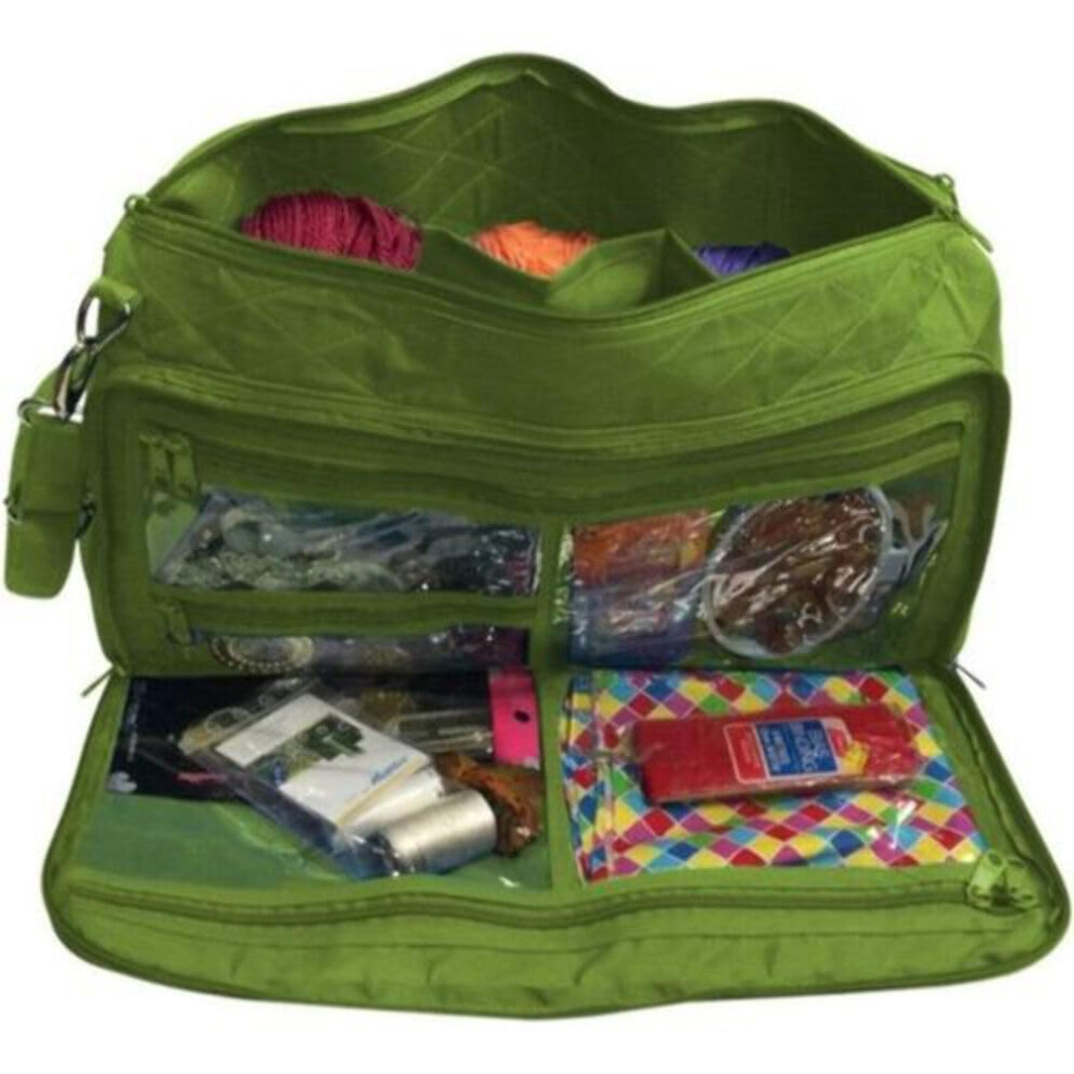 Yazzii Premium Knitting Bag  Yarn Storage Organizer  Yarn  Knitting Project Tote Bag  Yarn  Knitting Needles  Crochet  More