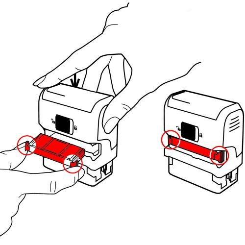 Cartridge μελάνης Trodat 6/4642 - πακέτο 3 μαύρων 2