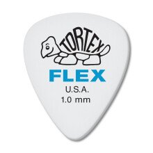 Jim Dunlop Dunlop Tortex Flex Standard 1.0mm Blue Guitar Pick-72 Pack 428R1.0