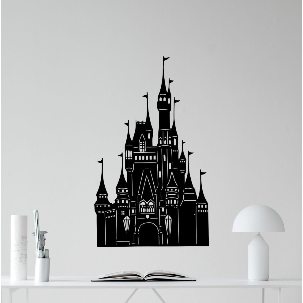 Carolgreydecals Castle Wall Decal Magic Kingdom Fairy Home Bedroom Vinyl Sticker Carto