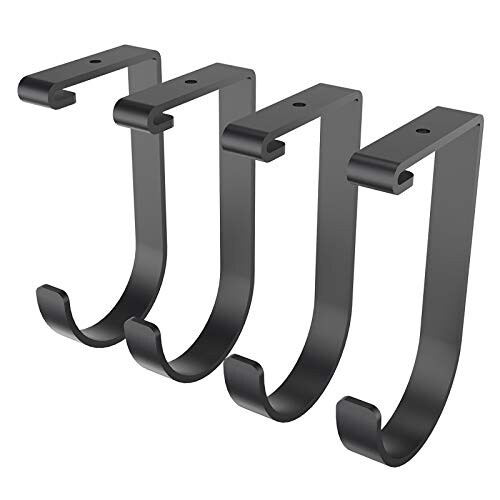 FLEXIMOUNTS 4-Pack Add-On Storage Flat Hook Accessory for Garage Ceili