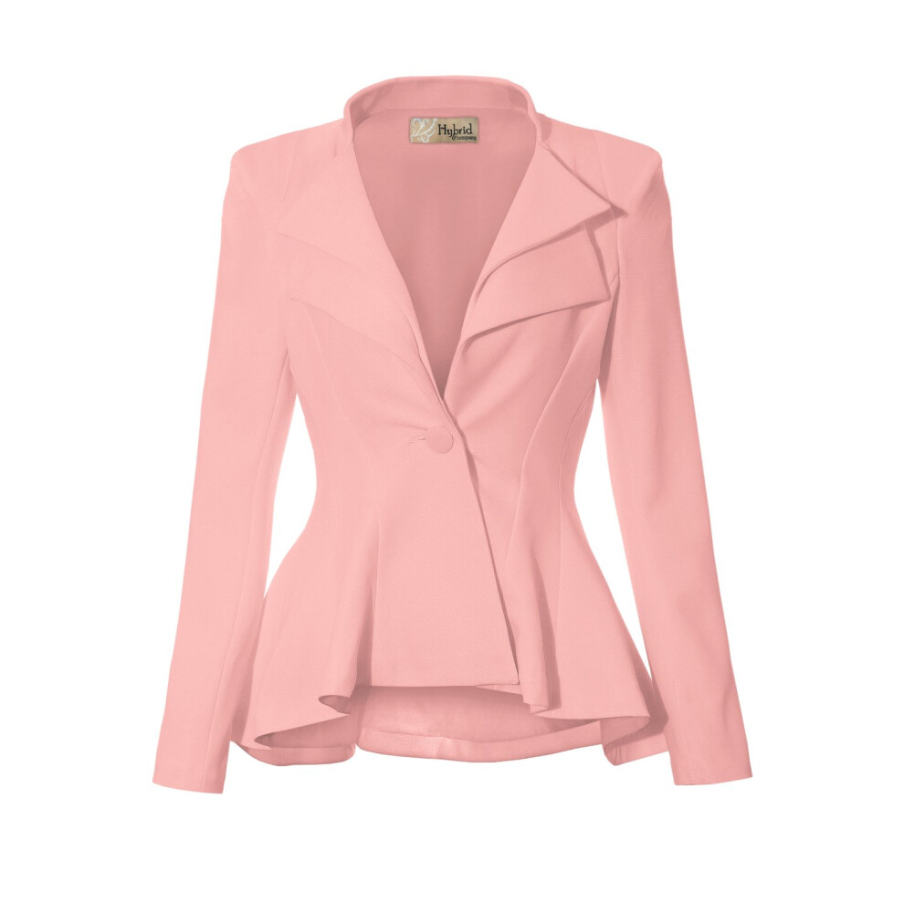 Blazer de bureau     double revers crant    pour femme JK43864 1073T Blush 2X