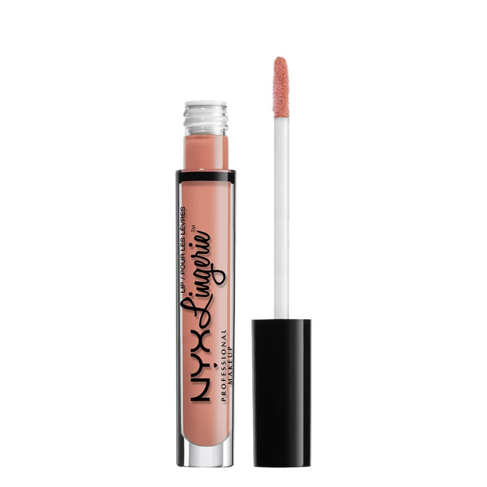 Maak Cream Nyx Professional Makeup Lip Lingerie Matte Liquid Lipstick - Cheekies (Pale Warm Nude)