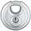 Abus Abus 26/80 Diskus endurecido com cadeado de a   o com chave 1