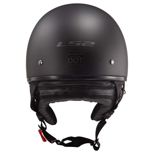 Casca LS2 Bagger Motorcycle Half Casy (Matte Negru - Mediu) 2