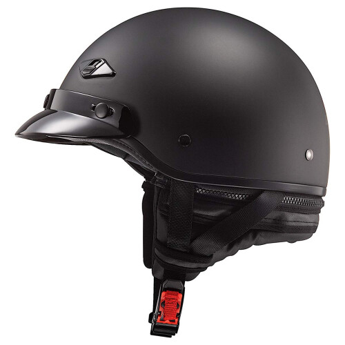 Casca LS2 Bagger Motorcycle Half Casy (Matte Negru - Mediu) 1