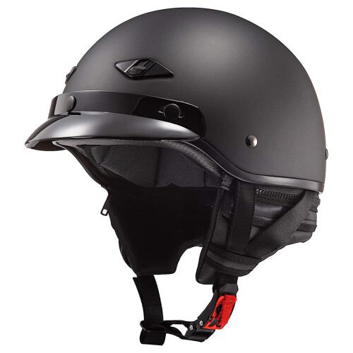 Casca LS2 Bagger Motorcycle Half Casy (Matte Negru - Mediu)