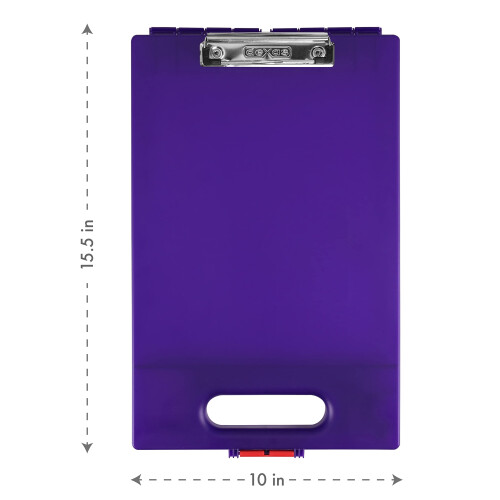 Dexas Clipcase Clipboard cu un set de mner de doua violet 1
