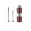 Abus ABUS Wheel Lock Nutfix Quick Release Pair Skewer Length 100f/135r Whee 1