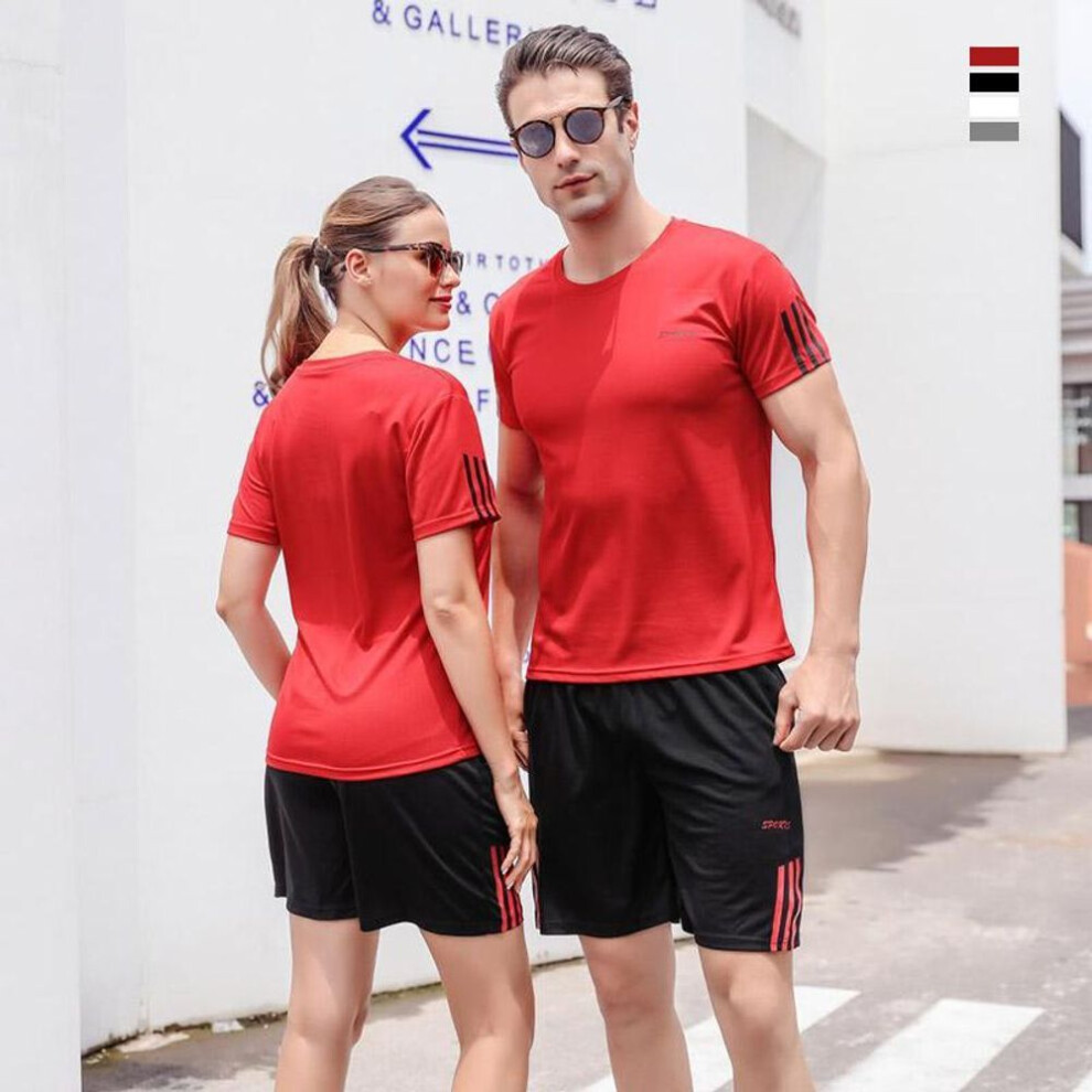 (red, 7XL) Plus Size Mens Two Piece Sets L -9xl Tracksuit Sportwear Set Men 4 Colors