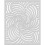 Hero Arts Σπιράλ Πέταλα Mylar Στένσιλ (SA095) 1