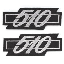 Rotary13B1 Datsun 510 Patches - 2 db - Fekete