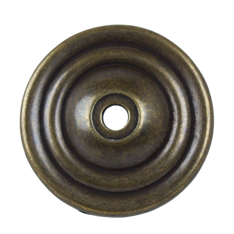 Gliderite Hardware 5061-Ab-25 1.5-Inch Thin Rounded Ring Cabinet Back Plate 25 Pack Antique Brass Finish 849376040681