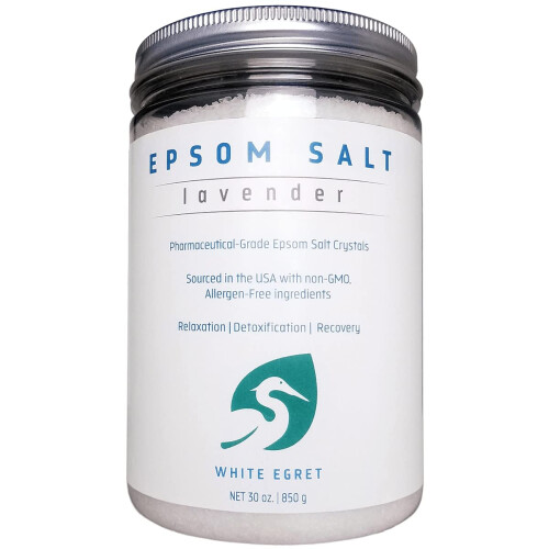 WHITE EGRET Epsom Salt Lavender 2.5 Pound
