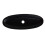 Hardware de Gliderite 1034-MB-25 de 3 polegadas de 3 polegadas de comprimento Placa traseira de anel oblonga de 25 pacote de preto fosco de preto 1