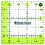 Lori Holt Cute Cut Ruler Squar Green 3