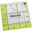 Lori Holt Cute Cut Ruler Squar Green 2