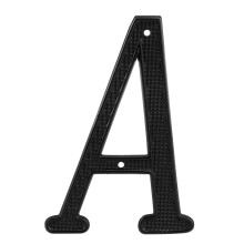 Prime-Line MP4106 4 Zoll Hausbuchstabe A, Druckguss, schwarze Ausführung (2er Pack)